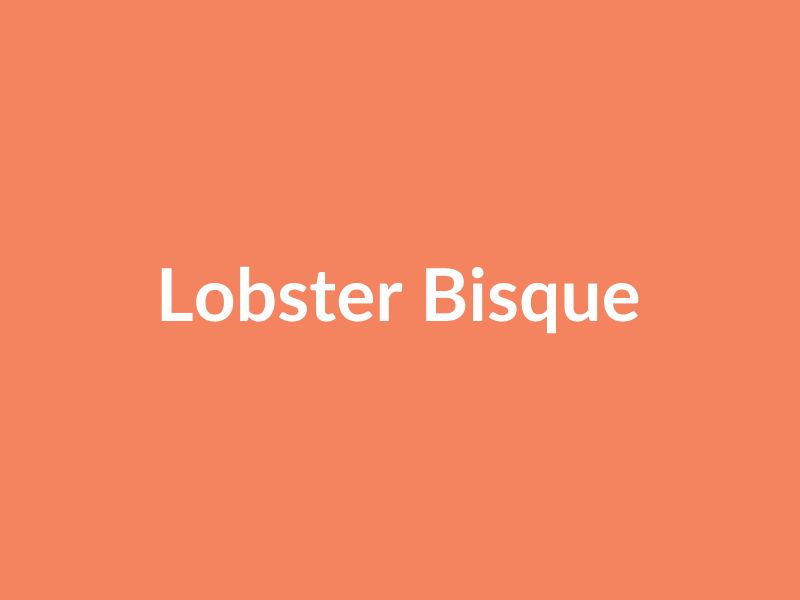 Lobster Bisque
