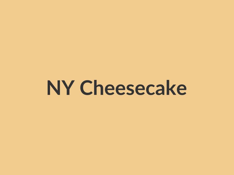 New York Cheesecake